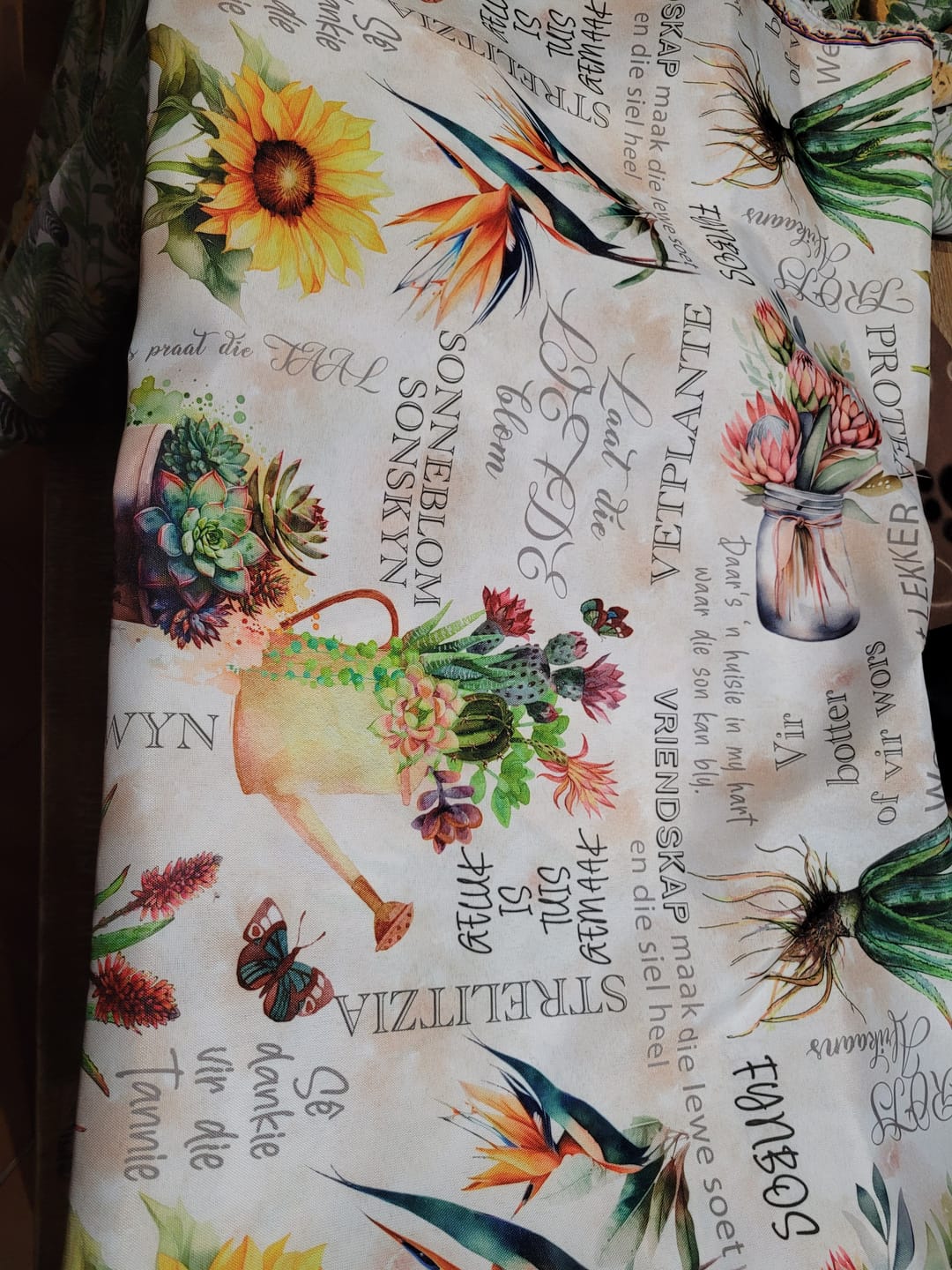 Customer photo review of Printed Mini Matt Afrikaans Blomme
