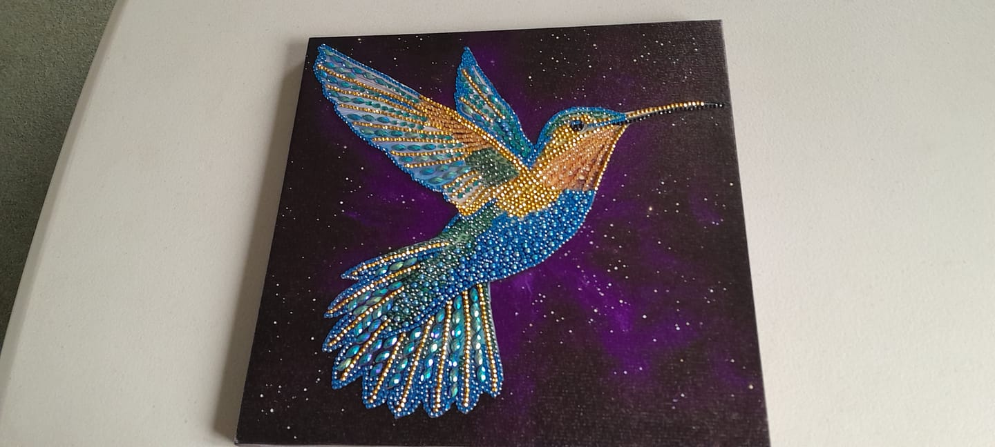 Customer photo review of Violet Voyager Canvas Kit 30x30cm