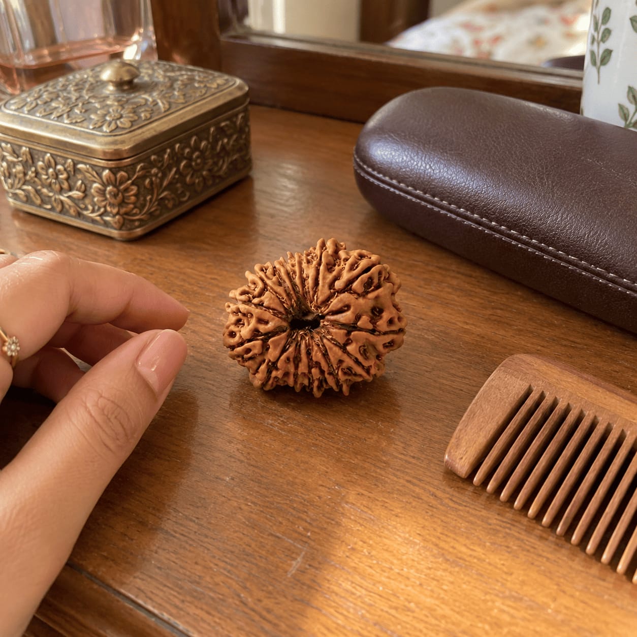 Customer photo review of 13 Mukhi Rudraksha (Nepali)
