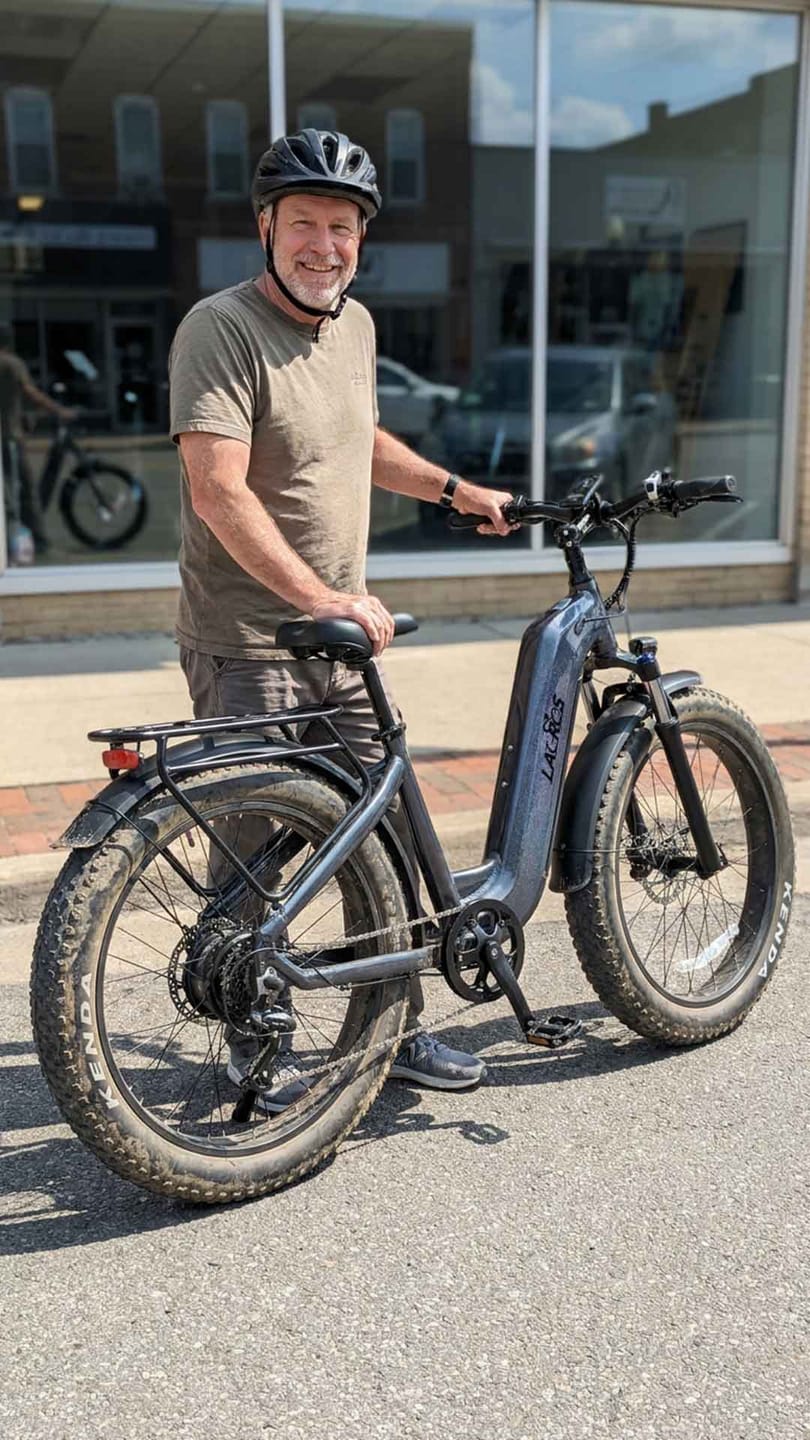 Customer photo review of Kruiser - All-Terrain Long Range Step-Through E-Bike