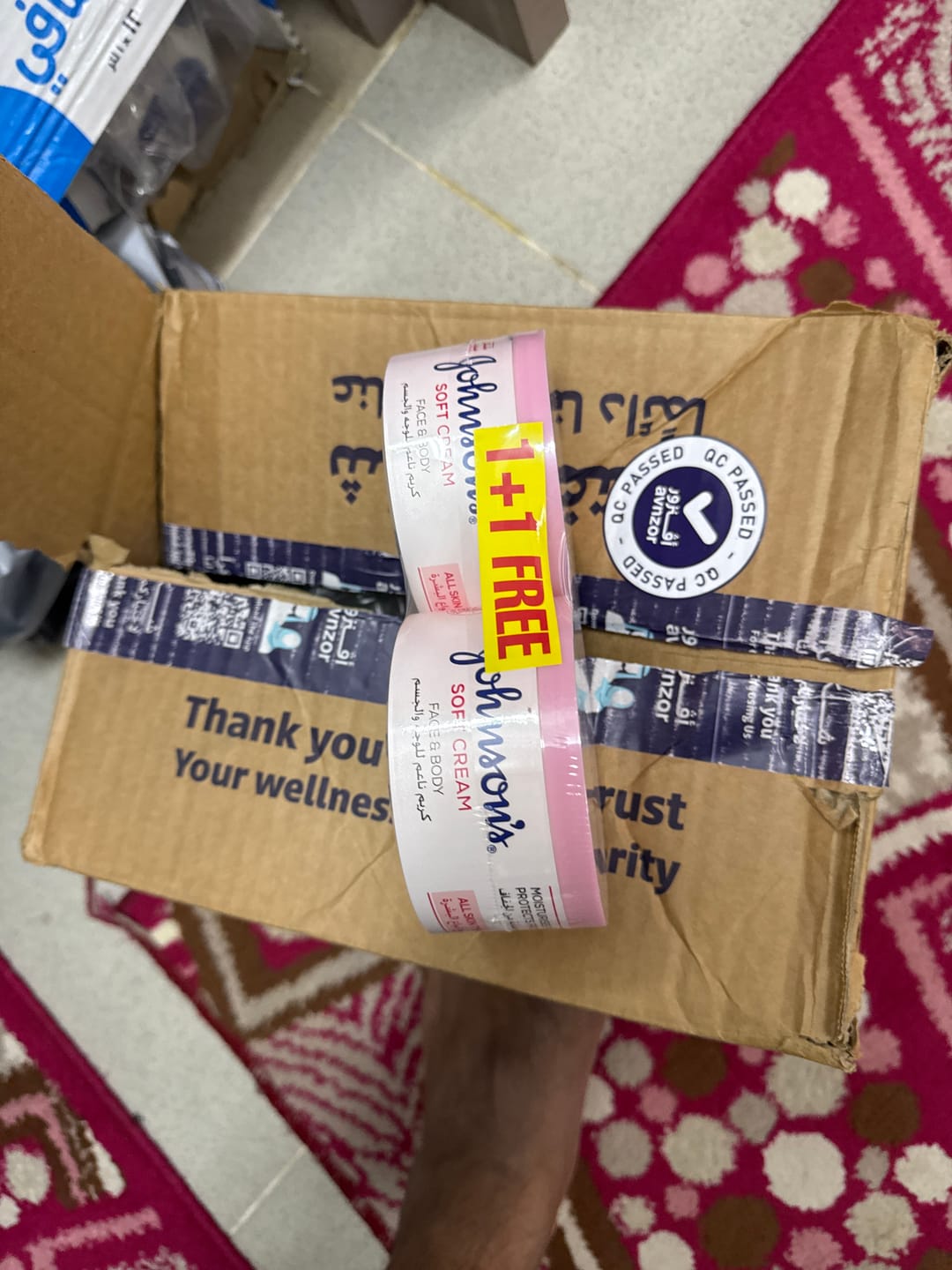 Customer photo review of Johnson's Cream 300ml Soft 1+1 Free Moisturizer