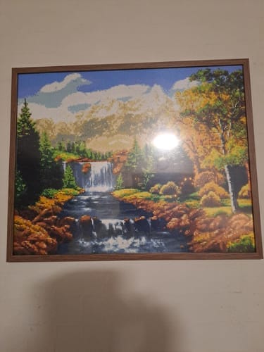 Customer photo review of Mediterranean city by the sea | Diamond Painting Kit