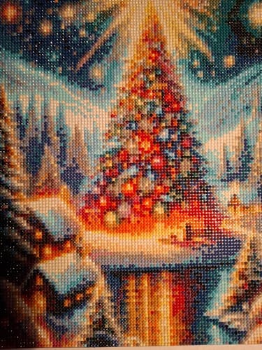 Customer photo review of Big Christmas Tree | Diamond Painting Kit