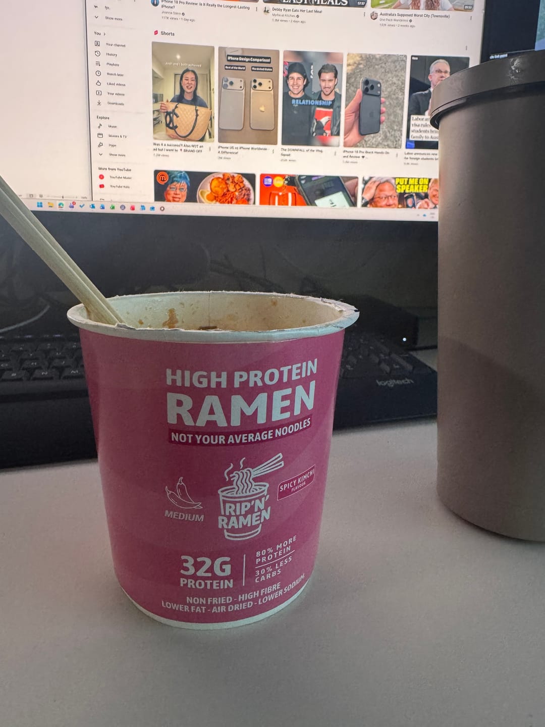 Customer photo review of Rip'N'Ramen 32G High Protein Ramen