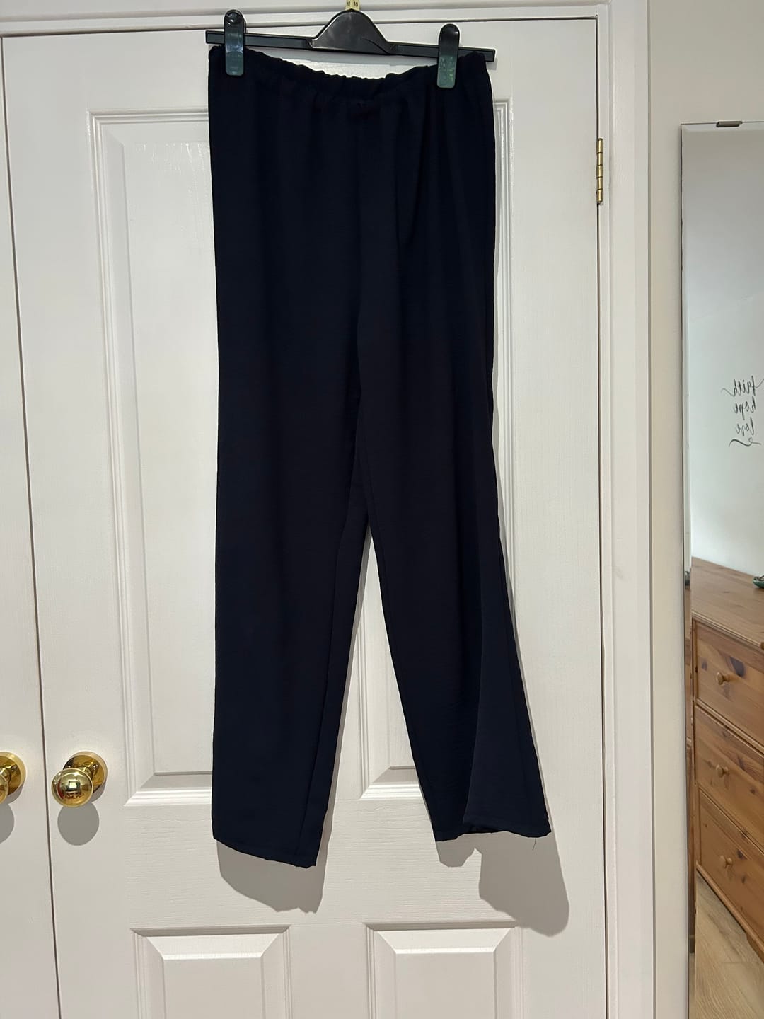 Customer photo review of Plain Italian Stretch Crepe Polyester Fabric