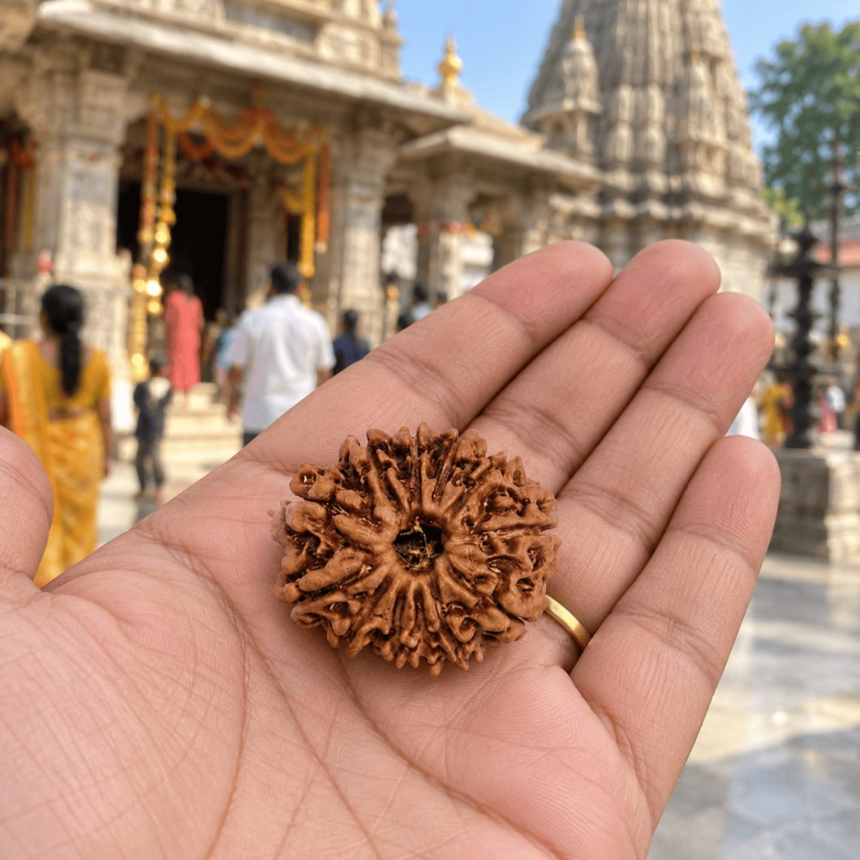 Customer photo review of 12 Mukhi Rudraksha (Nepali)