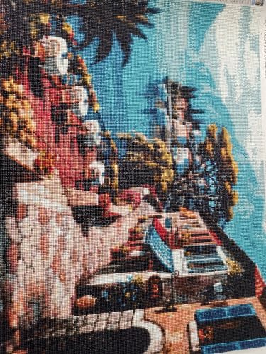 Customer photo review of The Seaside Terrace | Diamond Painting Kit