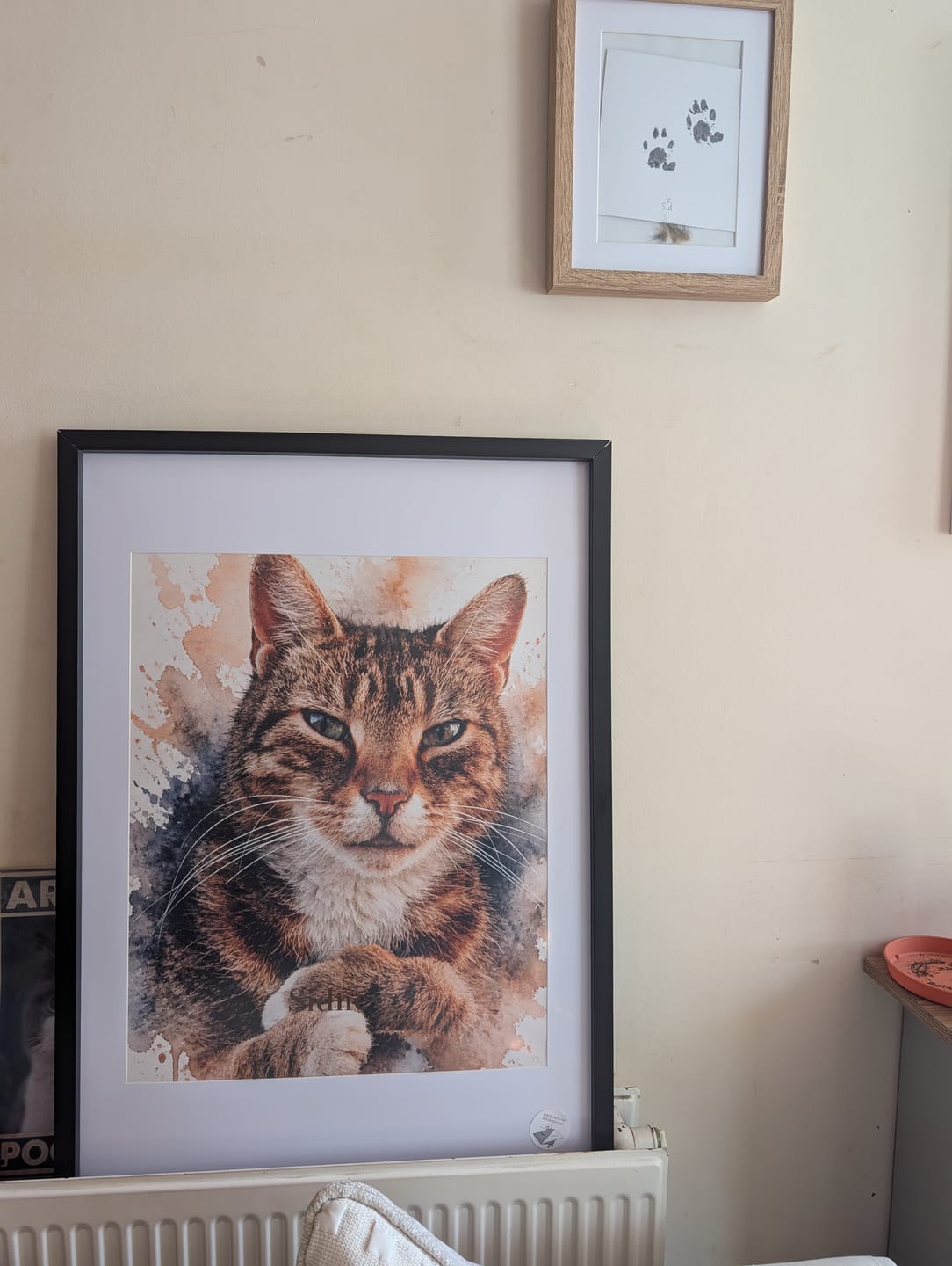 Customer photo review of Watercolour Realistic Portrait - Personalised Poster