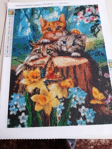 Customer photo review of Respect for the little ones | Diamond Painting Kit