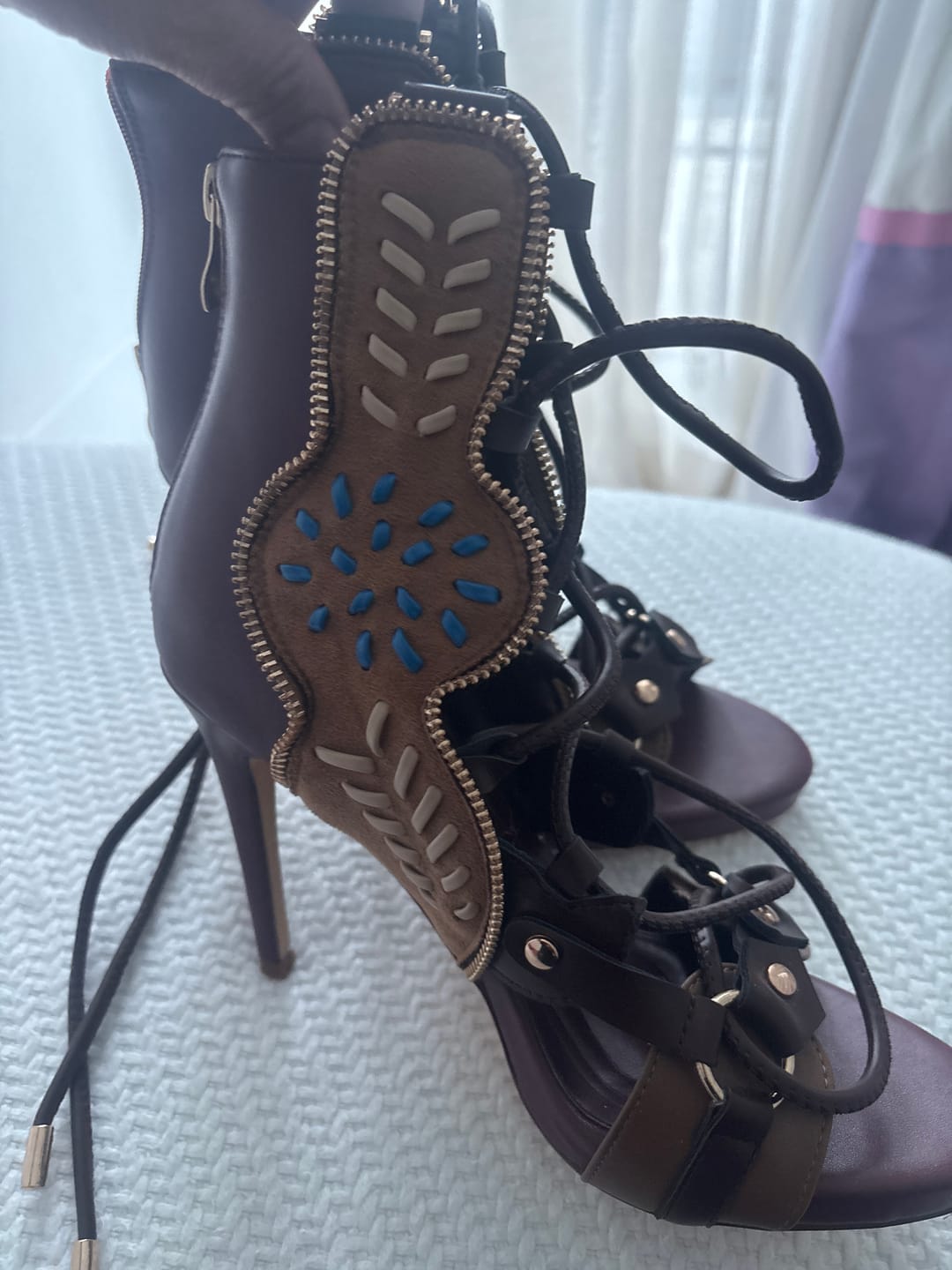 Customer photo review of OLIVIER BLACK FRINGE WESTERN JACKET