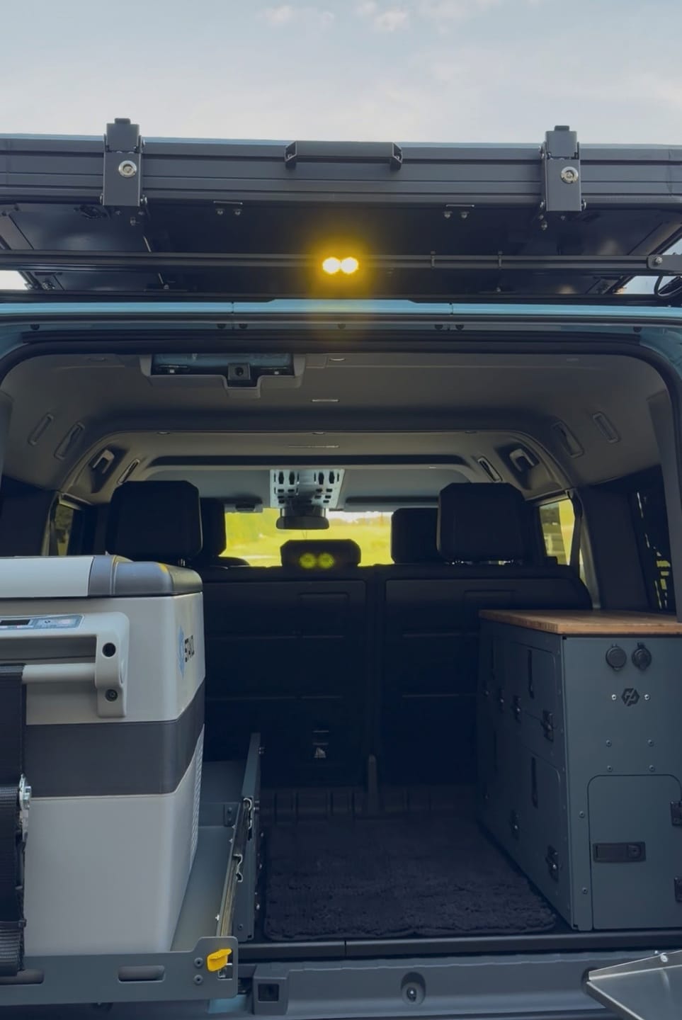 Customer photo review of GP Ineos Grenadier Rear Cargo Cabinet with Counter (Passenger Side) Kit