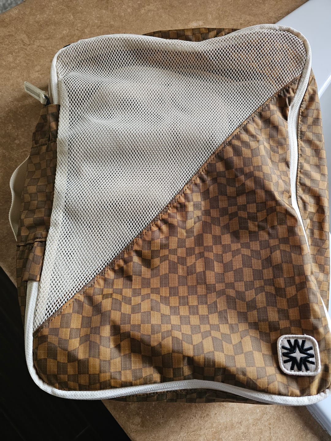 Customer photo review of The Organizers Honey + Chocolate Checkers
