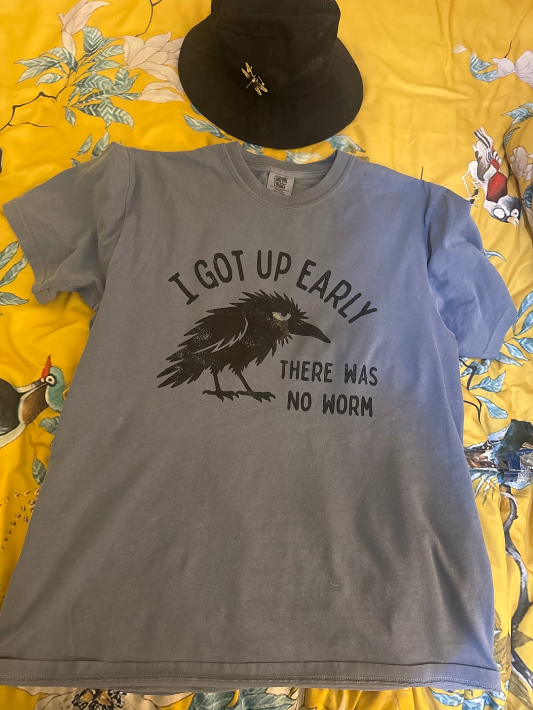 Customer photo review of No Worm Tshirt