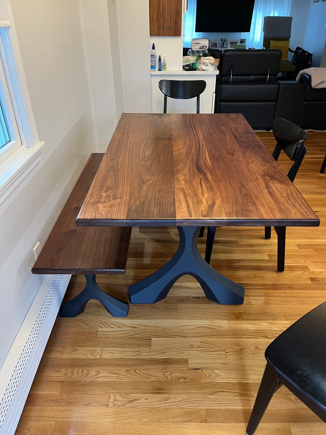 Customer photo review of Metal Table Legs 417 Xavier 28" H Made for DIY Builders