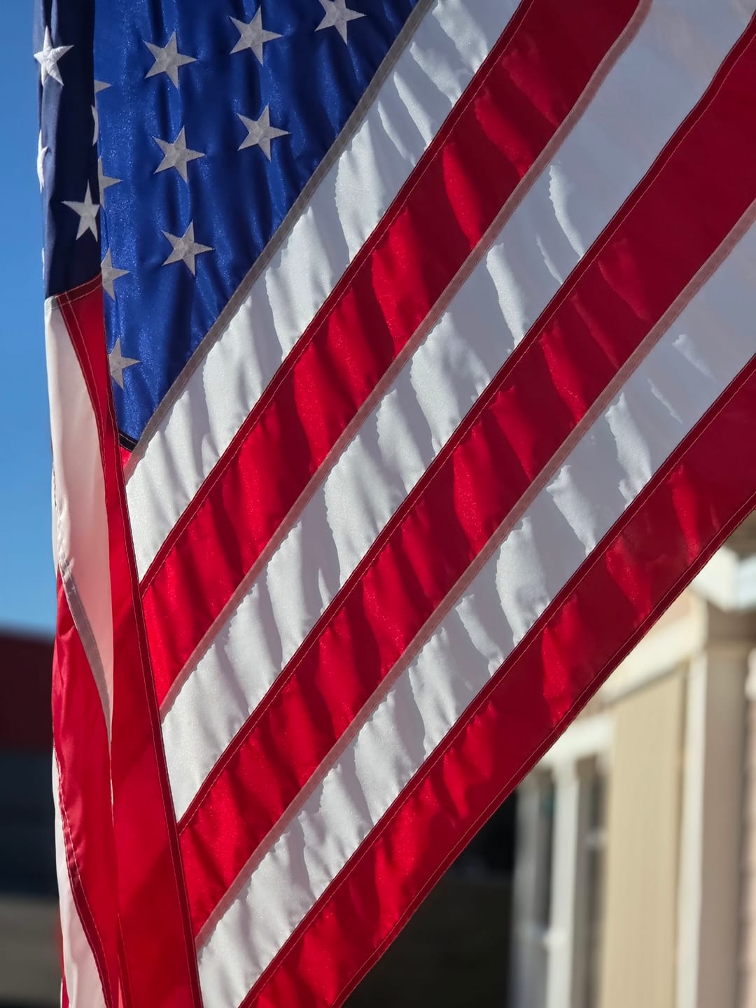 Customer photo review of 3' x 5' American Flag Set