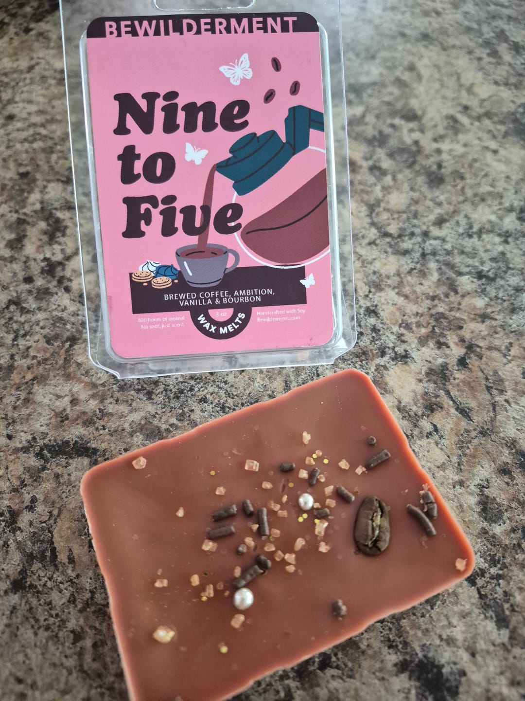 Customer photo review of Nine to Five Wax Melts