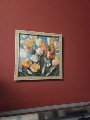 Customer photo review of Tulip Poetry | Diamond Painting Kit