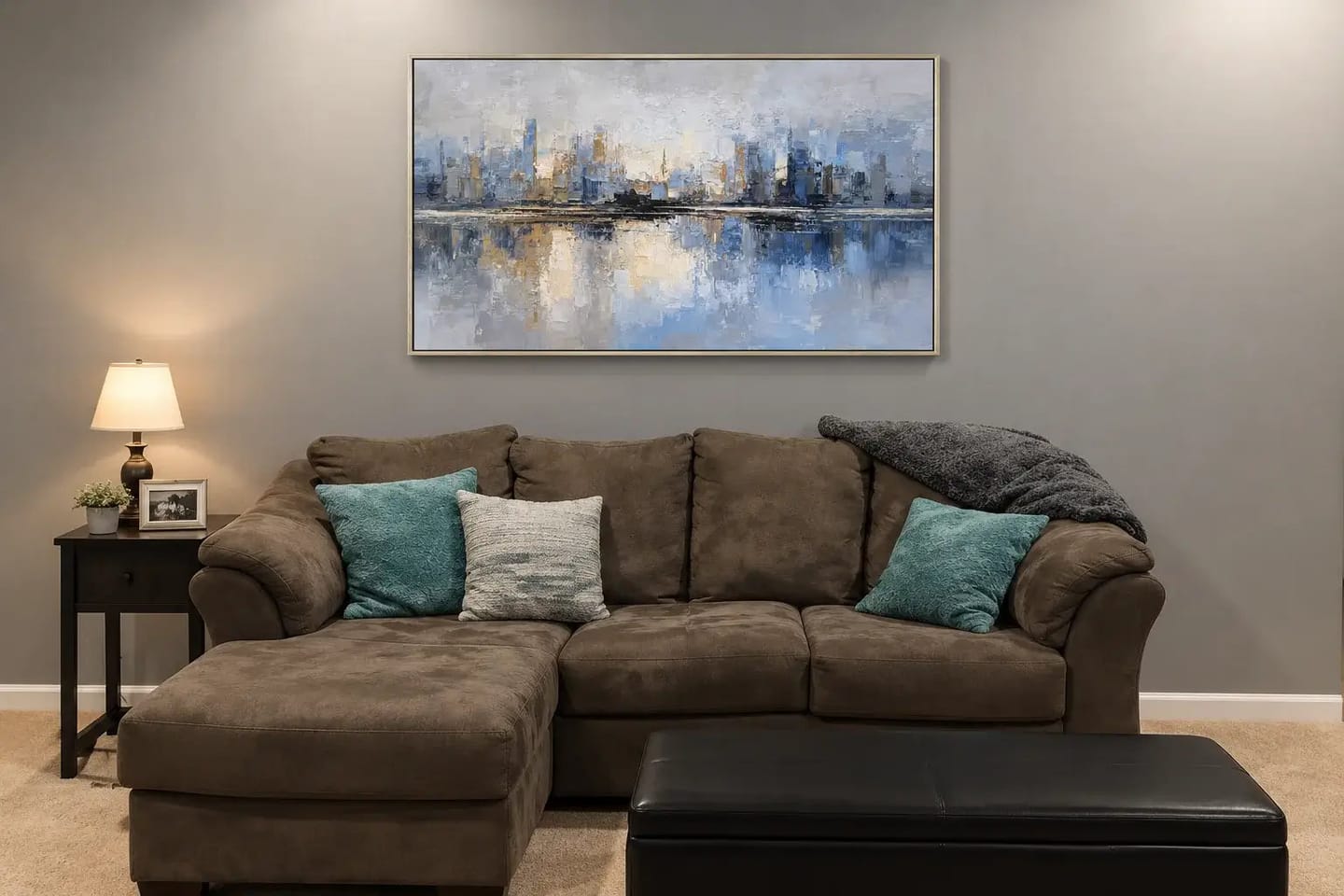 Customer photo review of Gilded Cityscape Landscape Painting