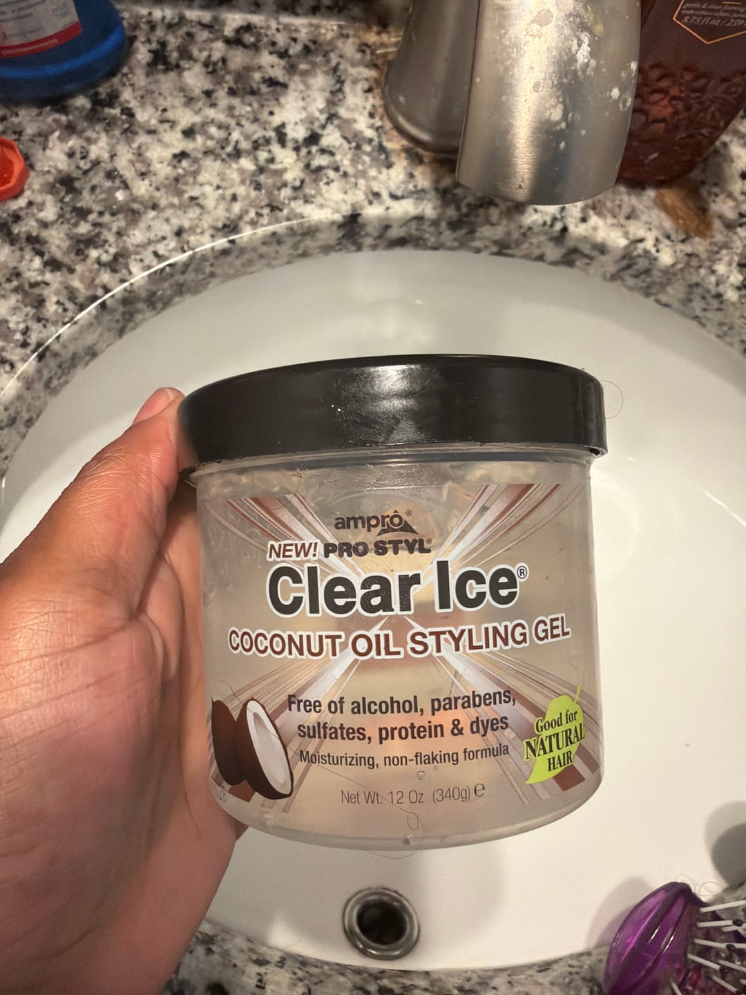 Customer photo review of AMPRO - Clear Ice Gel Coconut Oil 12oz