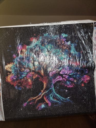 Customer photo review of Tree of Life, Colorful | Diamond Painting Kit
