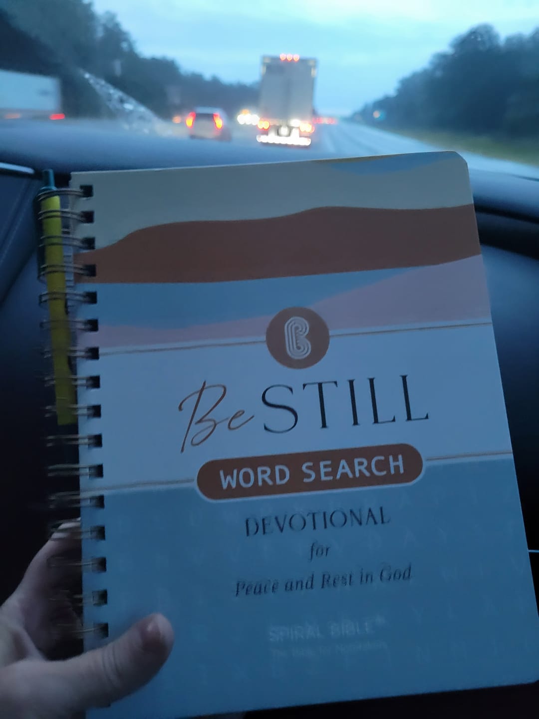 Customer photo review of Be Still: Word Search Devotional for Peace & Rest in God
