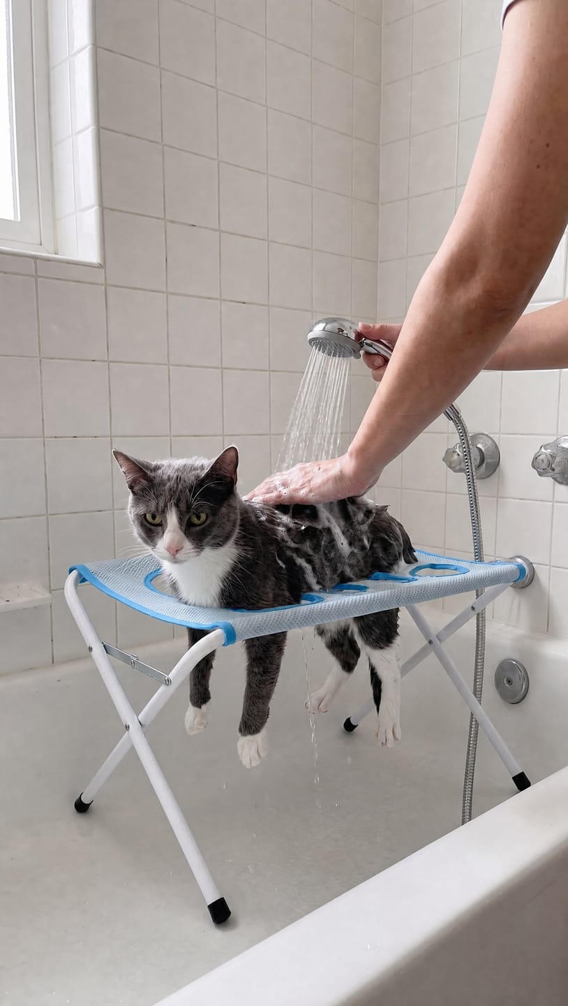 Customer photo review of Ostéane™ Pet Grooming Stand