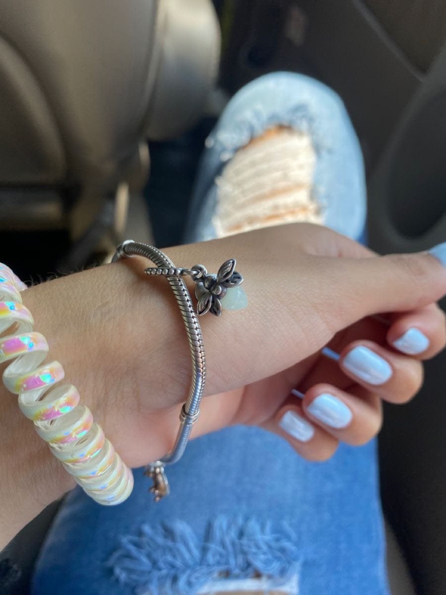 Customer photo review of Brazalete Cadena de Serpiente con Broche de Corazón