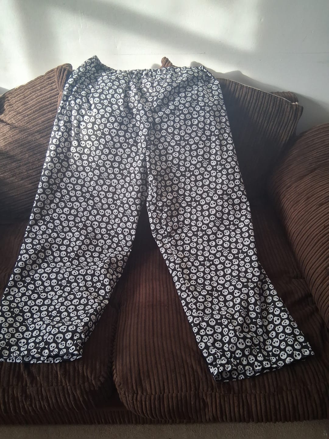 Customer photo review of All Over Skulls Polycotton Fabric