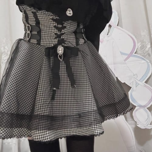 Customer photo review of Sweet Kawaii Slim Skirt Off-Shoulder Lace