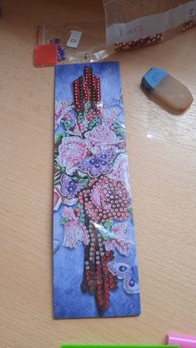 Customer photo review of Decorative Designs | Diamond Painting Bookmarks