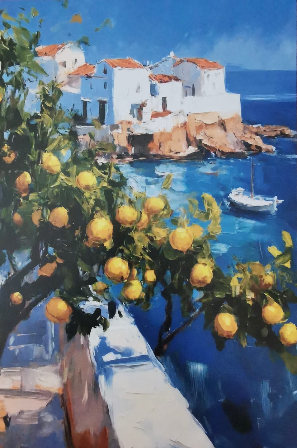 Customer photo review of Mediterranean Seaside Print