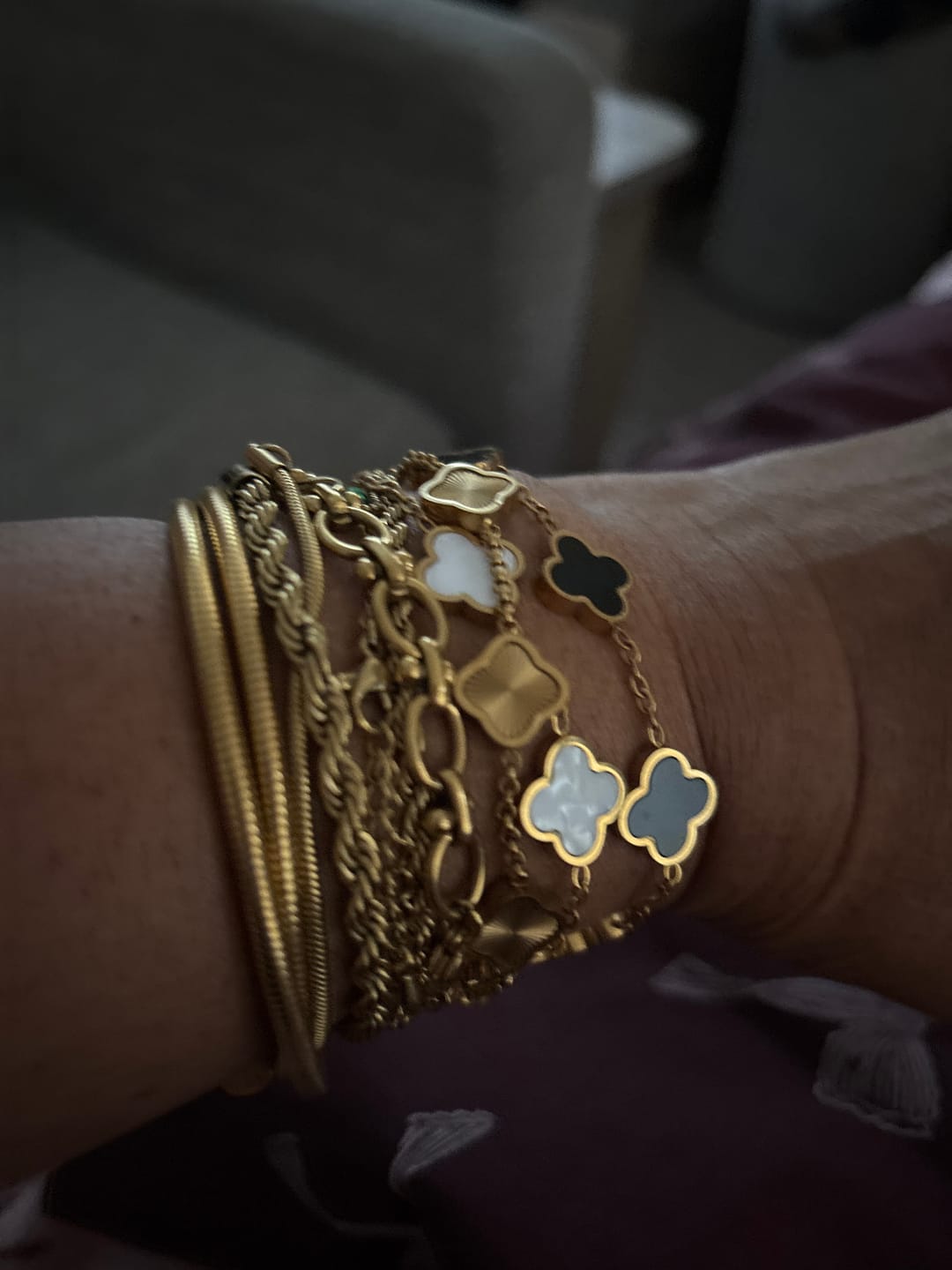 Customer photo review of Twisted Leila Layered Bracelet