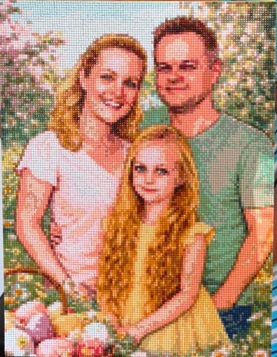 Customer photo review of Your Photo | Custom Photo Diamond Painting Kit