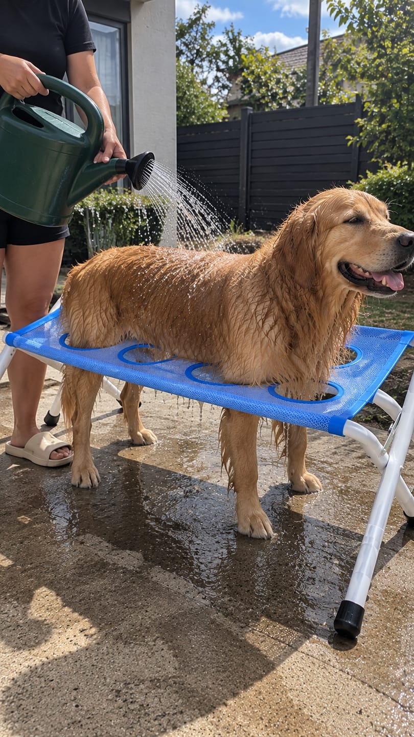 Customer photo review of Ostéane™ Pet Grooming Stand