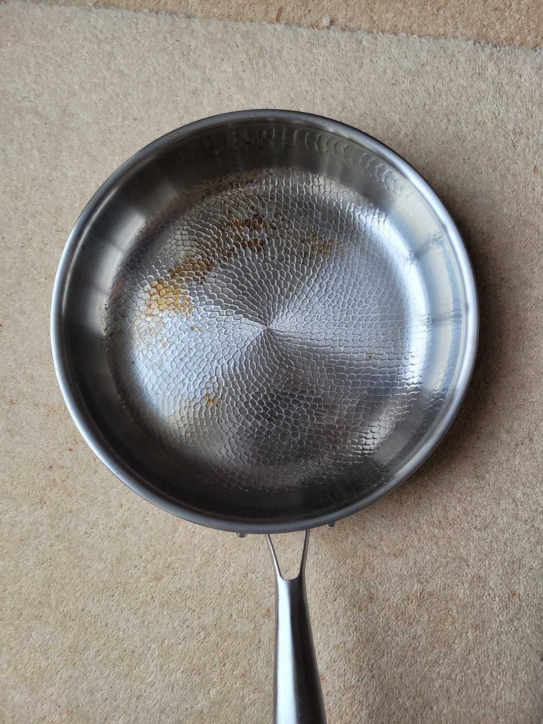 Customer photo review of Hand-Hammered Titanium Pan