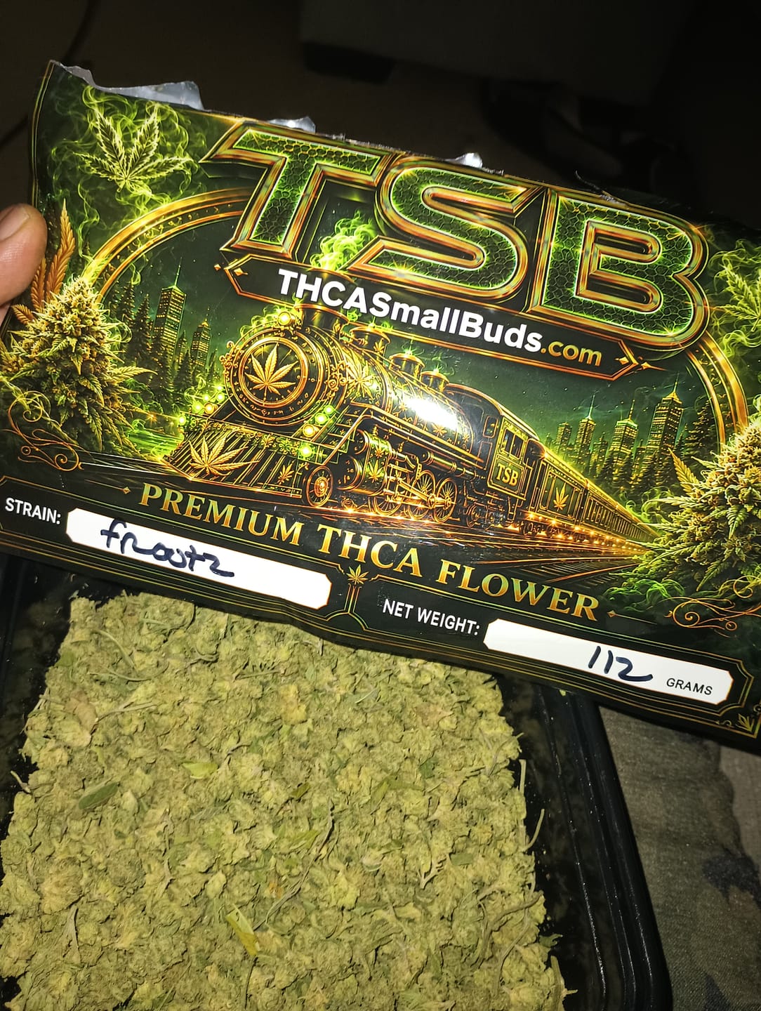 Customer photo review of Cheap THCA Smalls Quarter Pound