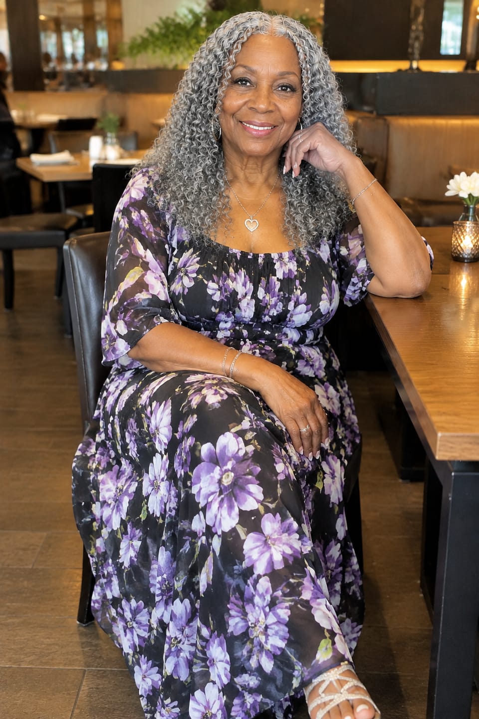 Customer photo review of Luvwin 13x4 Lace Salt And Pepper Boho Braided Curly Wigs  100% Human Hair