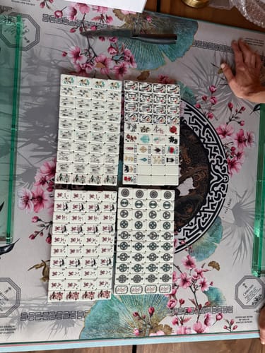 Customer photo review of Imperial Lotus Teal Tiles & Imperial Bloom Mat Bundle
