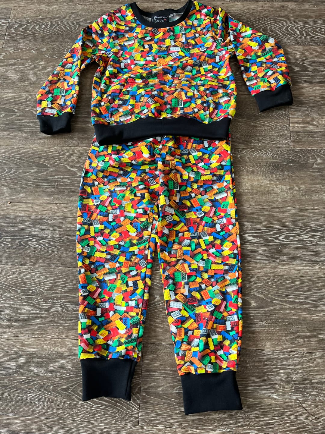 Customer photo review of Lego Blocks Cotton Jersey Fabric