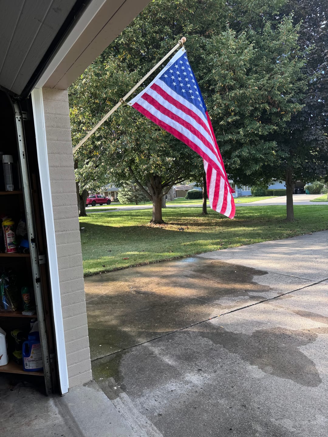 Customer photo review of 3' x 5' American Flag Set