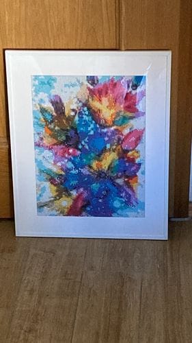 Customer photo review of Flower impression | Diamond Painting Kit