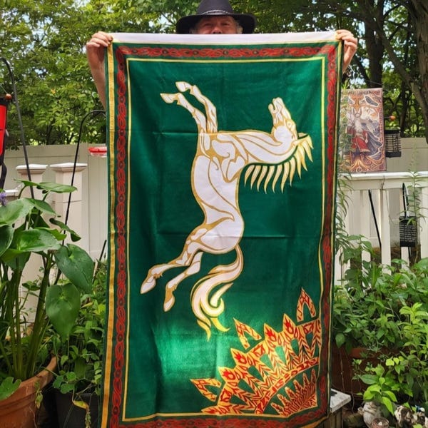 Customer photo review of LOTR Rohan Horse Flag