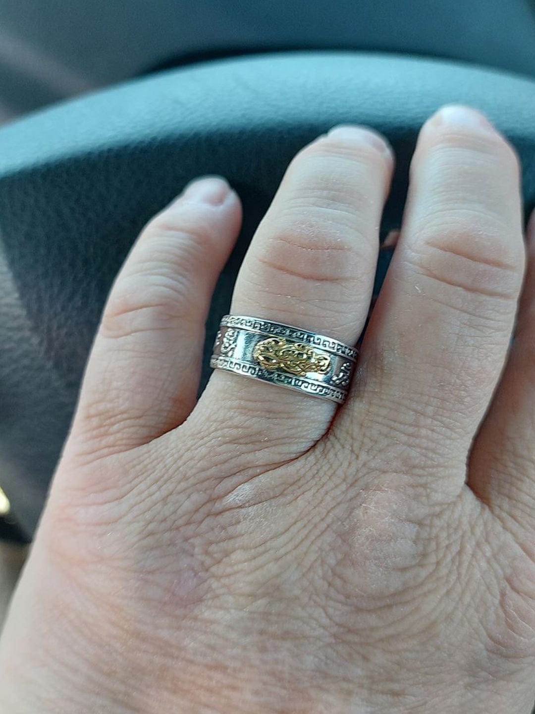Customer photo review of The Gold Pixiu Mantra Ring
