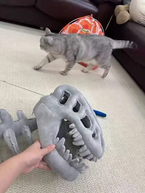 Customer photo review of Skeledino™ Dinosaur Skeleton Plush Costume – Kids & Adult Sizes