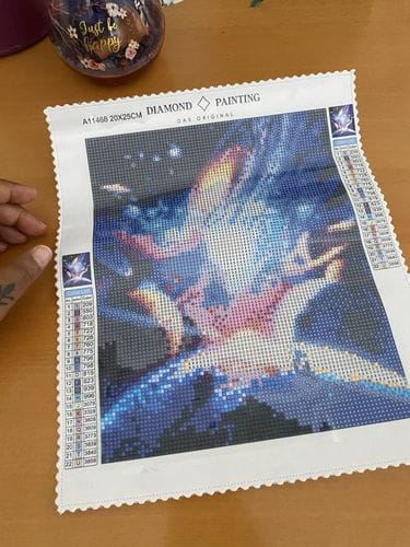 Customer photo review of Space atmosphere | Diamond Painting Kit