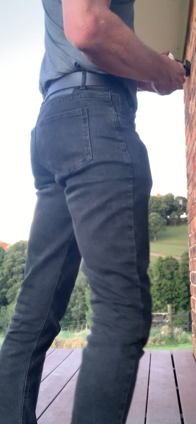 Customer photo review of Ultra Stretch Slim Jeans - Ash