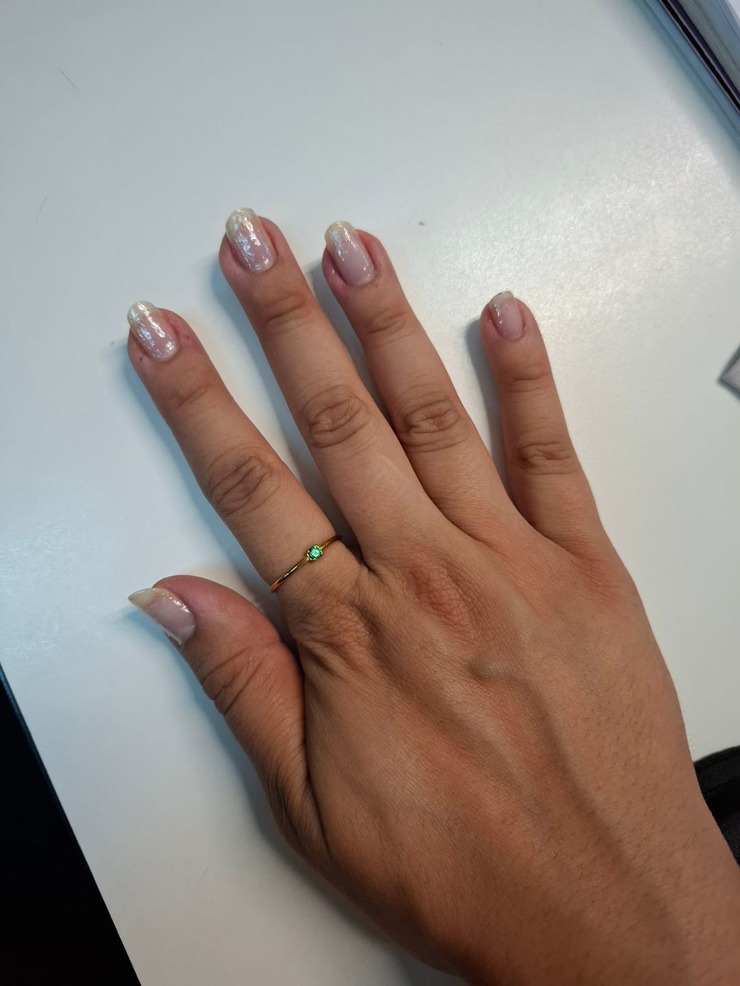Customer photo review of Anillo Zirconia Birthstone