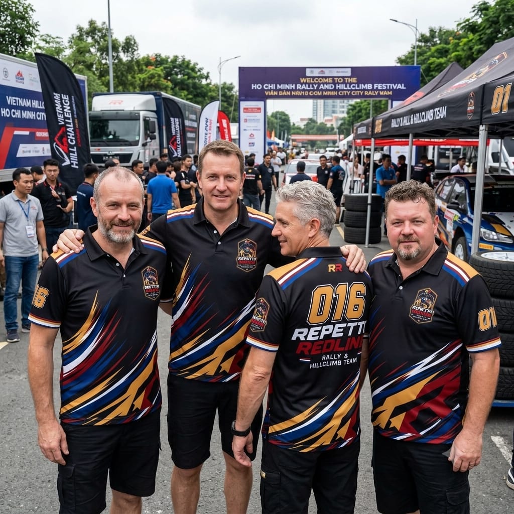 Customer photo review of Custom AOP Polo Shirt - Upload Your Design | Sublimation All Over Print | Fortera Apparel