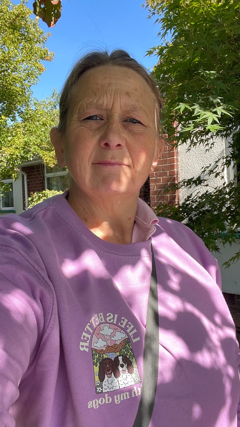 Customer photo review of Final Fetch Pick your Print Sweatshirt