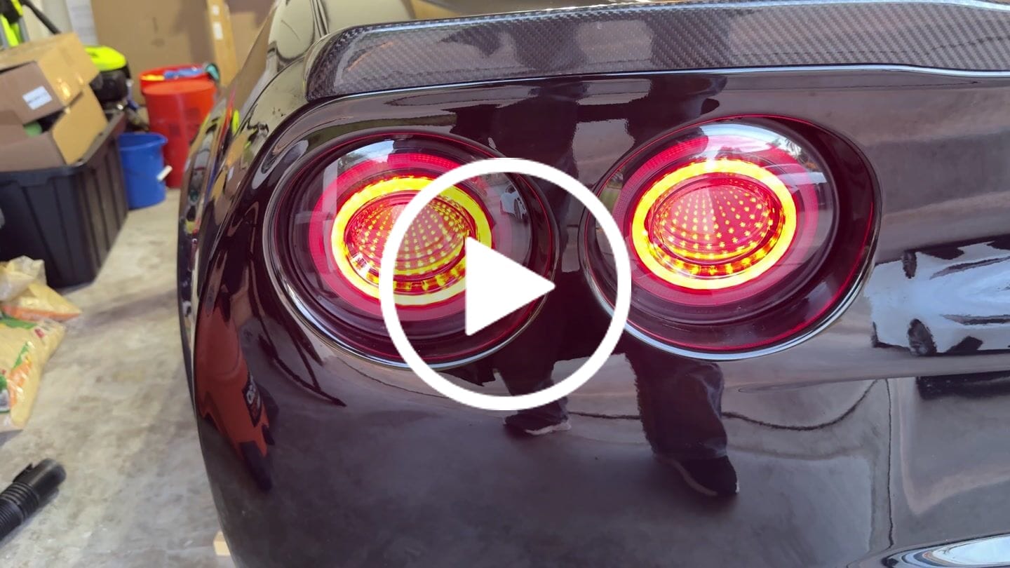 Customer video review of 2005-13 Chevrolet Corvette C6 Infinity Style LED Tail Lights